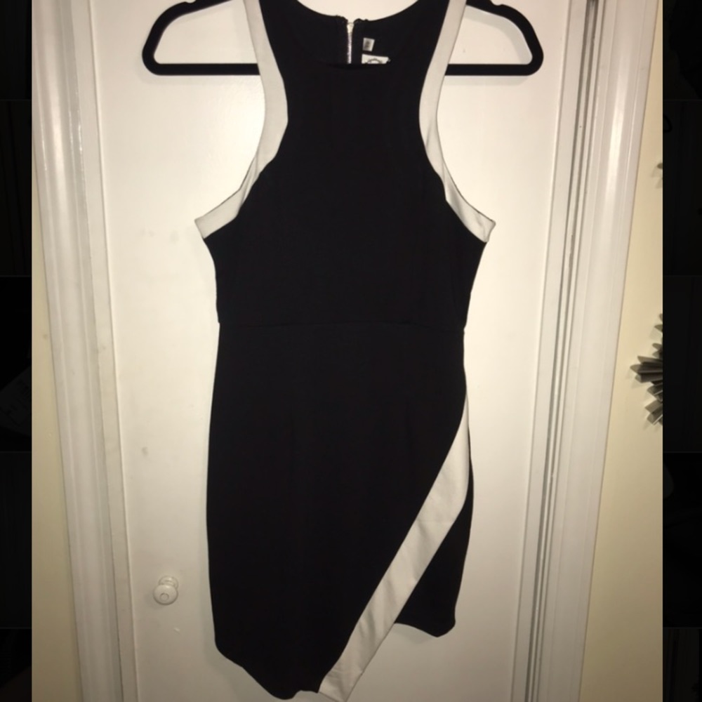 NWT LF black and white cocktail dress